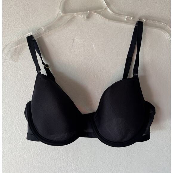 CUUP The Demi Bra Women’s Size 34D Black Underwire Semi Sheer - Picture 1 of 8